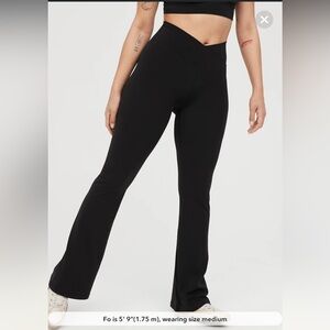 Aerie Offline Real Me Super-Flare High Waisted Crossover Leggings